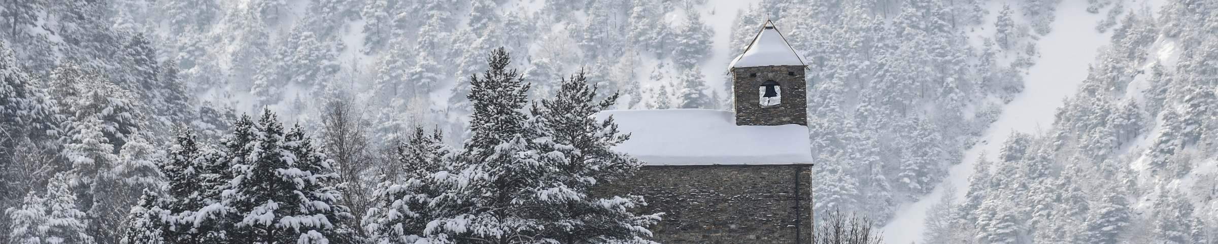 Andorra omgeving sneeuw