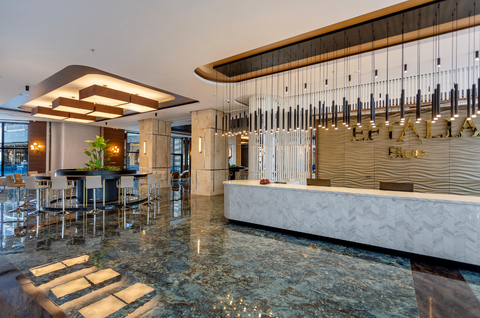 Schitterende receptie en wachtruimte van hotel Eftalia