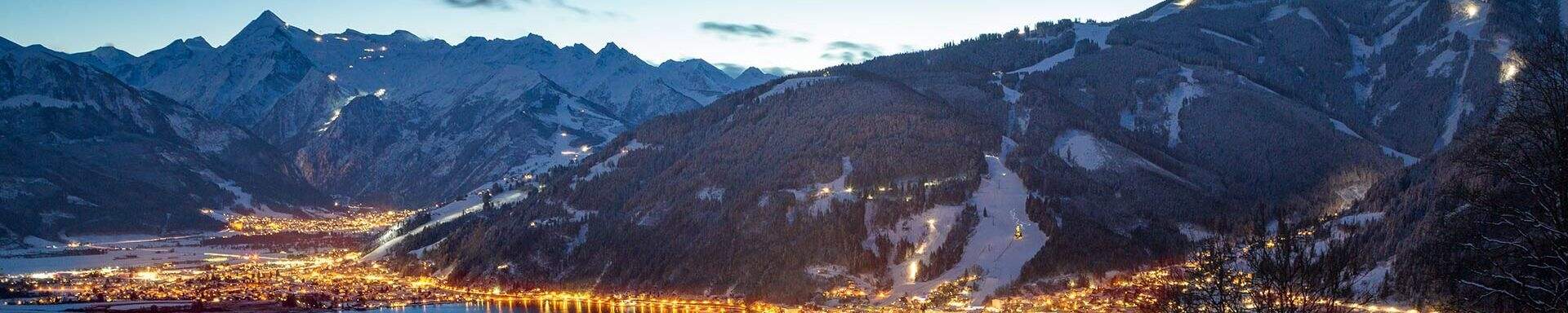 Bergen bij Zell am See in de avond