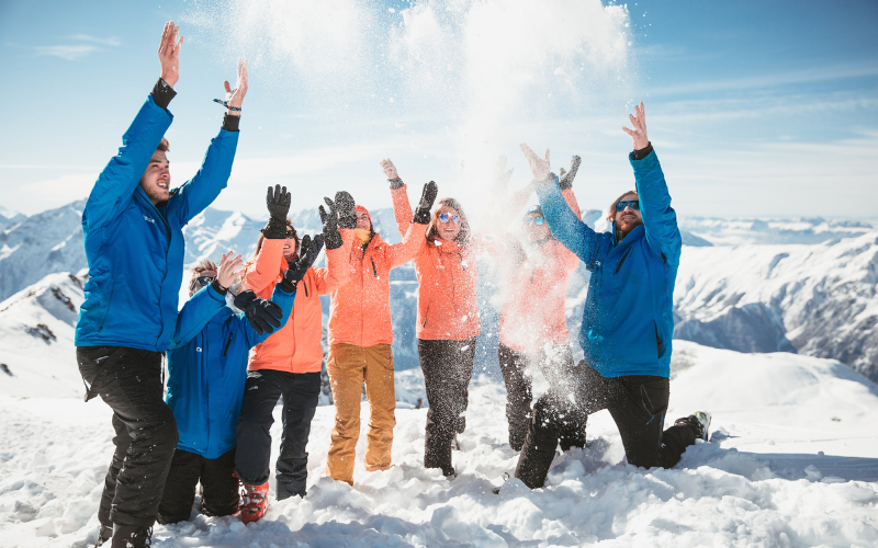 sneeuwvlokken sneeuwbal sneeuw alpen