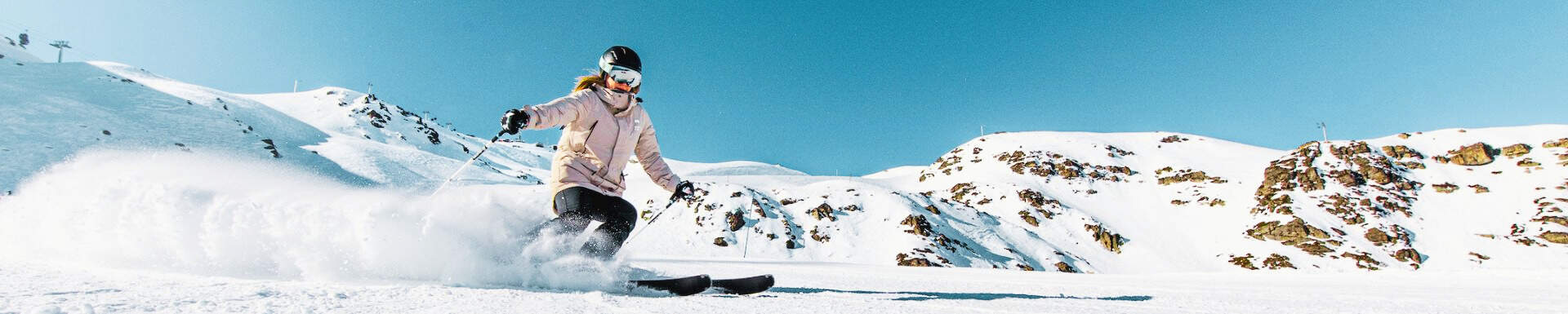 fast skier alps