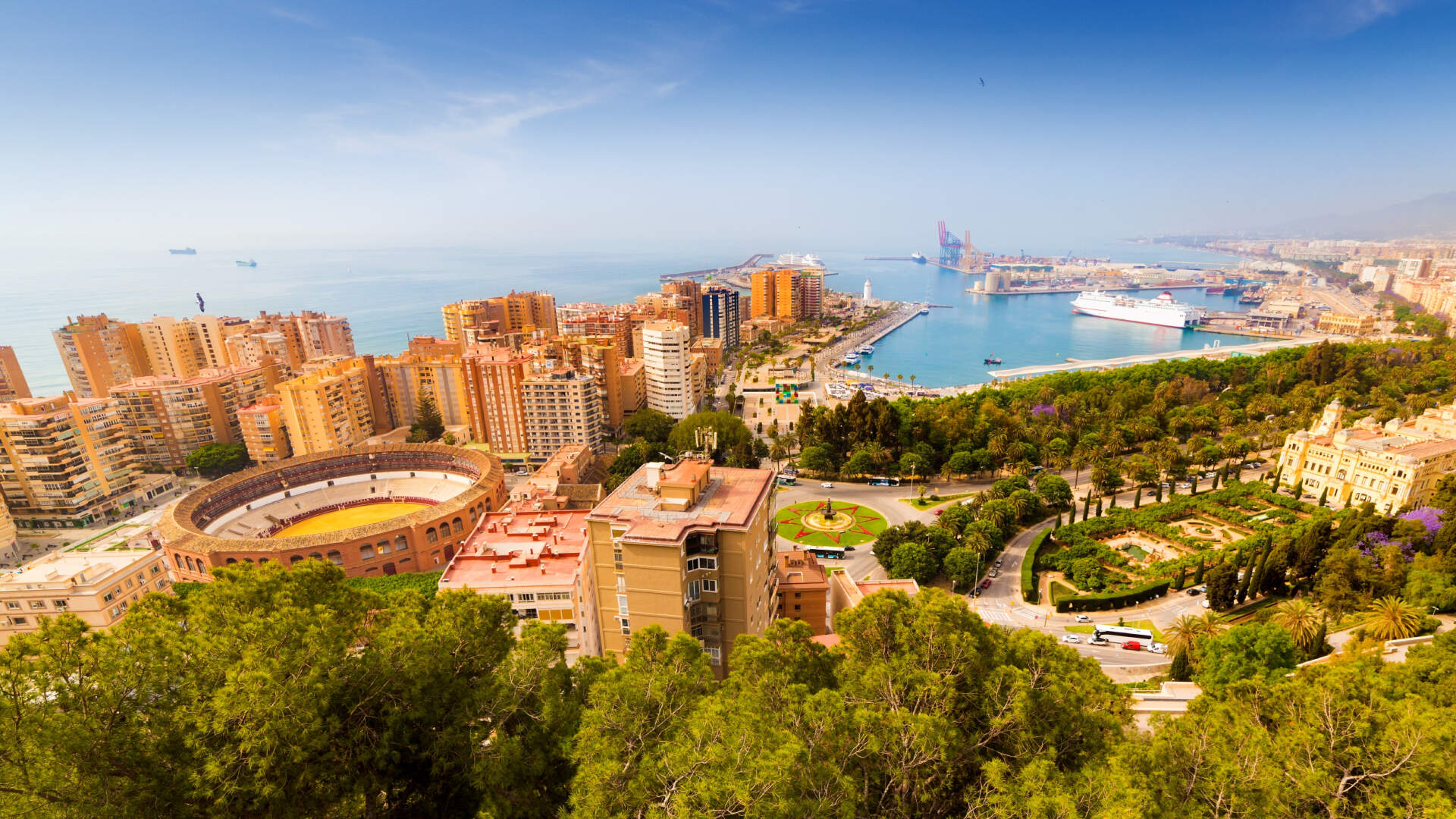Zonnig Malaga aan de kust van Spanje