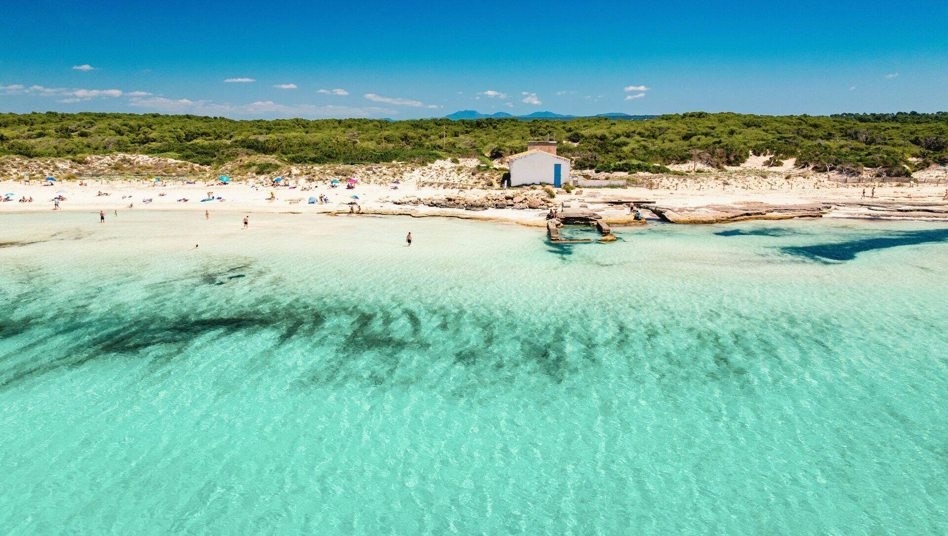 Strand, zee, blauwe lucht, Mallorca