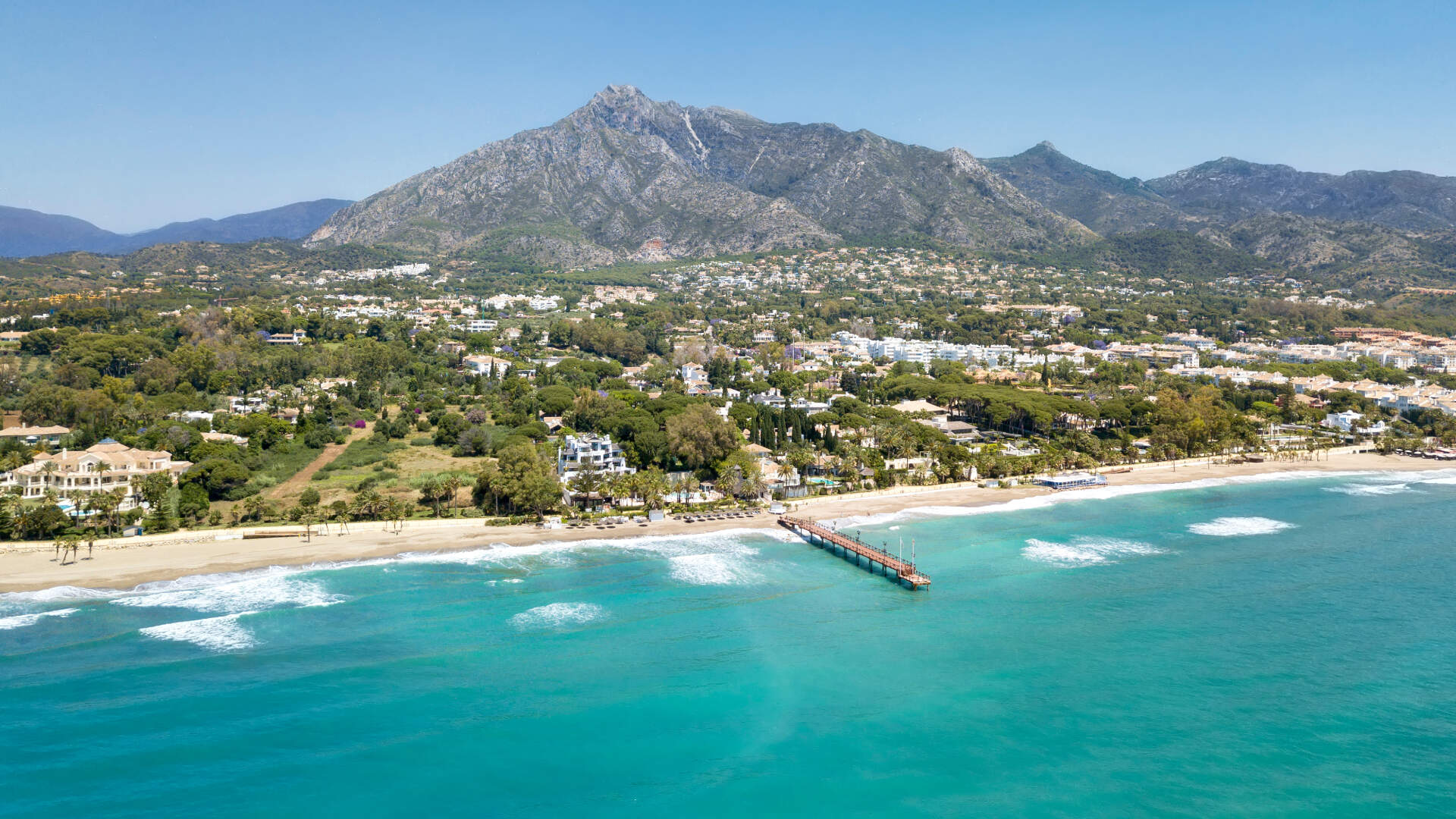 Zonnige kust van Marbella, Spanje