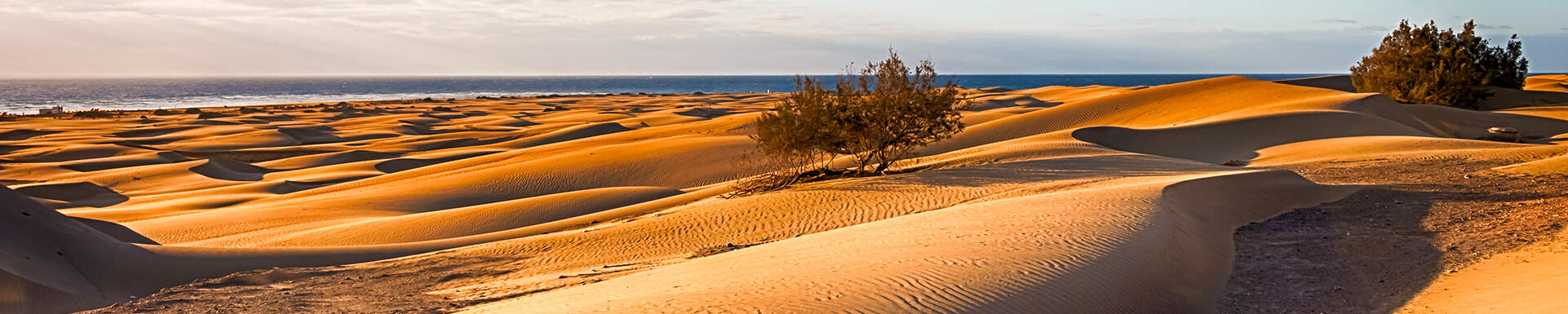 Zandvlakte van Playa del Inglés in Spanje