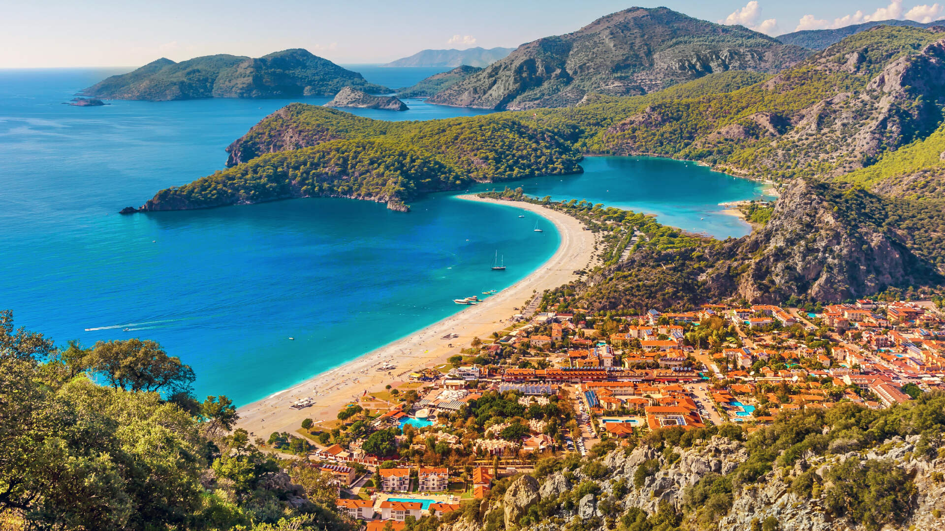 Zonnige kust van Antalya, Turkije