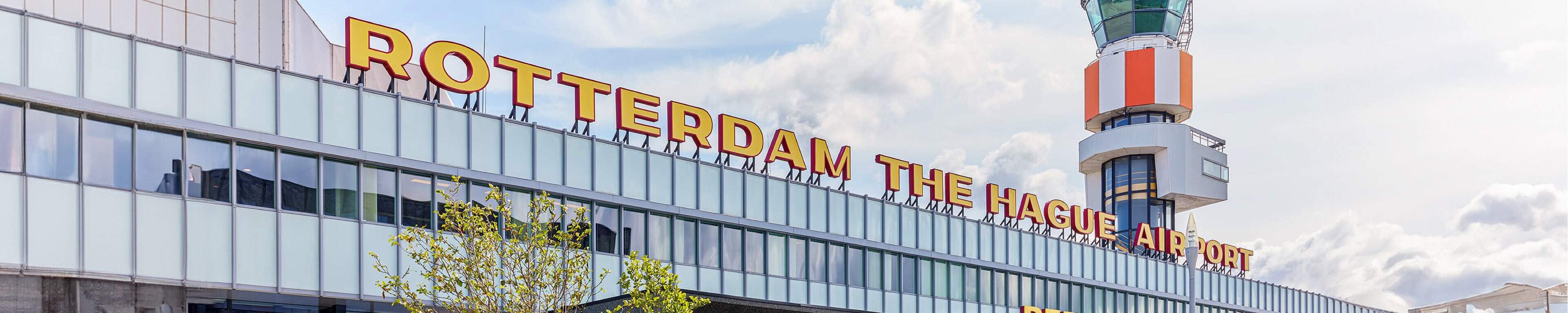 Rotterdam The Hague Airport aankomsthal, Nederland